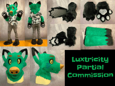 Luxtricity (full partial without tail + extra feetpaws)- Sept 2023 Luxtricity (full partial without tail + extra feetpaws)- Sept 2023