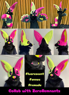 Fluorescent Fennec (mini partial collab, hands/tail made by zeroremnants)- May 2026 Fluorescent Fennec (mini partial collab, hands/tail made by zeroremnants)- May 2026