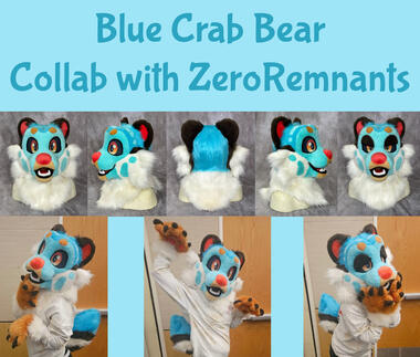 Blue Crab Bear (mini partial collab, hands/tail made by zeroremnants)- Sept 2026